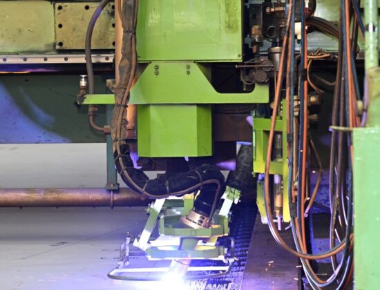 steel cutting of the world’s first ocean-going ammonia dual-fueled ship