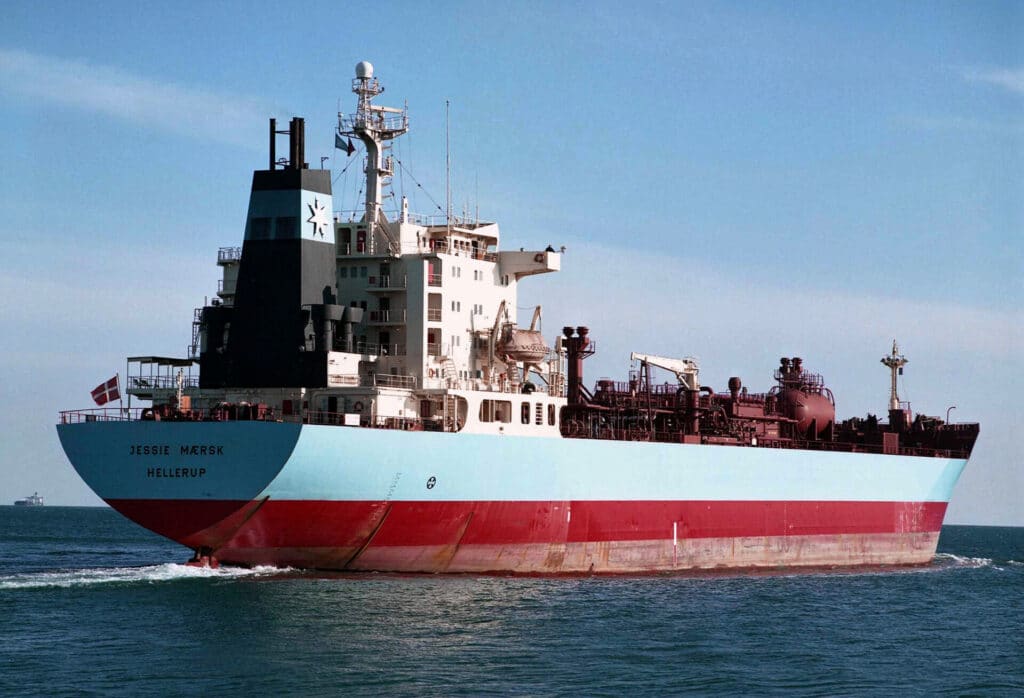 Jessie Maersk by Malcom Cranfield